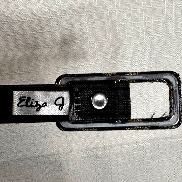 ELIZA J Jaquard Fit & Flare Dress Size 14 Party Floral Metallic Festive Holiday - Picture 12 of 16